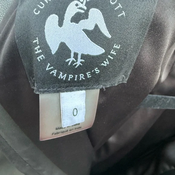 VAMPIRE’S WIFE butter soft black leather Mini Dress- worn on redcarpet/premiere - Picture 4 of 5